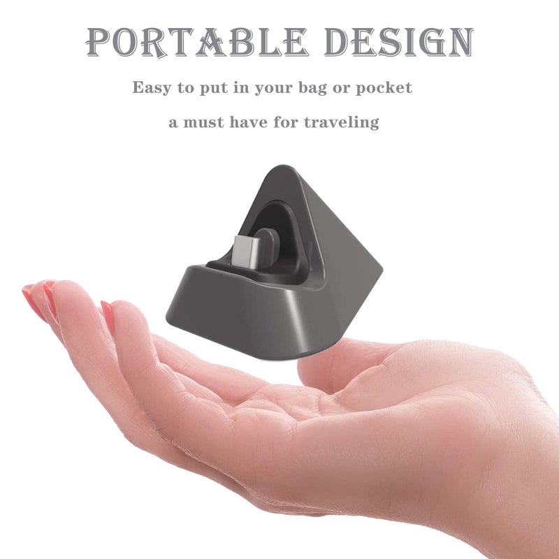FANPL Charging Dock for Nintendo Switch Lite, Charging Stand Station Compatible with Nintendo Switch (Gray) - Image 5